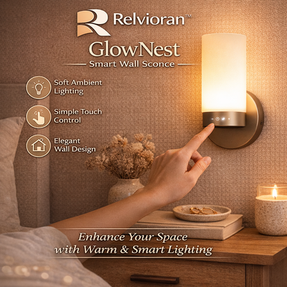 Relvioran™ GlowNest Smart Wall Sconce