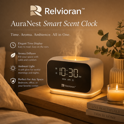 Relvioran™ AuraNest Smart Scent Clock