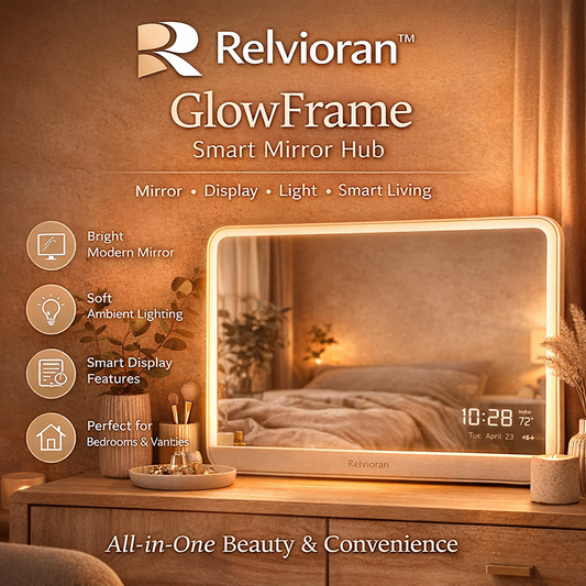 Relvioran™ GlowFrame Smart Mirror Hub